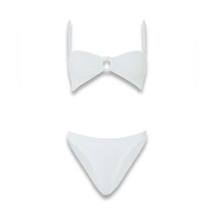 NWT Hunza g misty bikini with pearly hoop in white